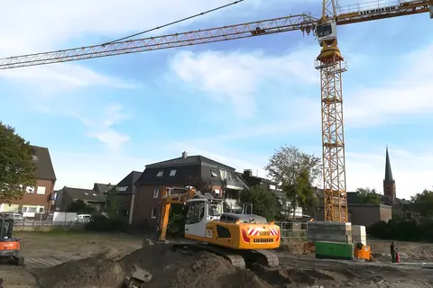 Viktoriastraße Bocholt: Aushub und Keller – Bild 1