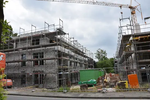 Viktoriastraße Bocholt: Bau und Verklinkerung – Bild 1