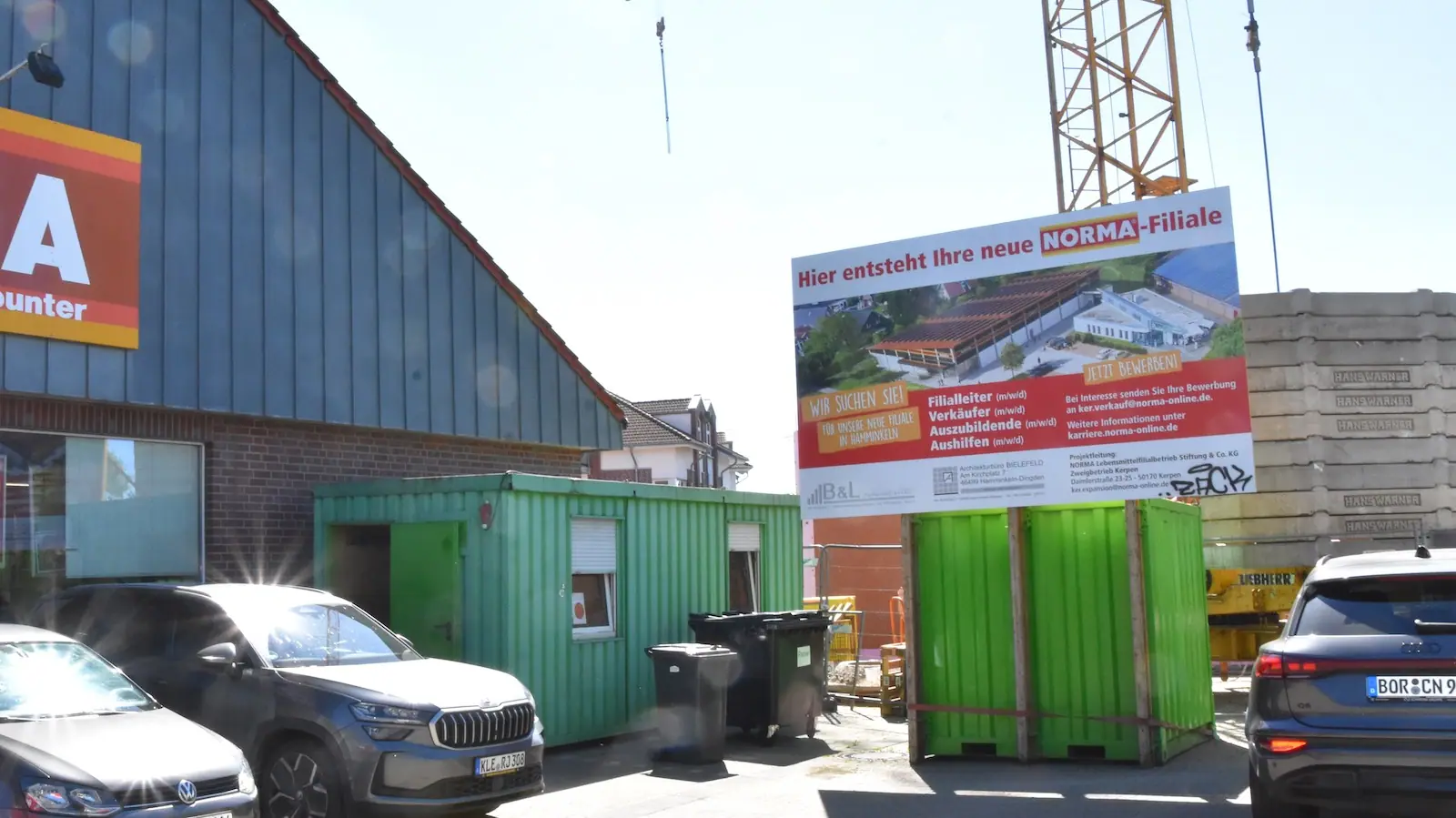 Neubau eines Normamarktes in Hamminkeln-Dingden
